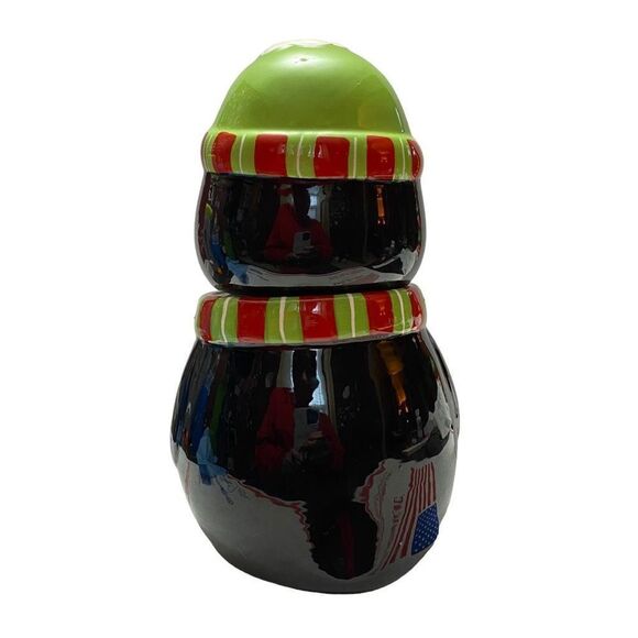 Vintage St. Jude Collectible Porcelain Mini Cookie Jar Christmas Holiday Penguin - Picture 5 of 12